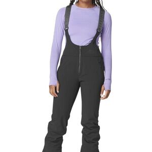 Women's Black Bib Overalls